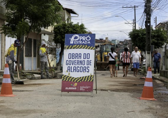 Pró-Estrada vai pavimentar mais de 20 km de vias urbanas em bairros de Maceió