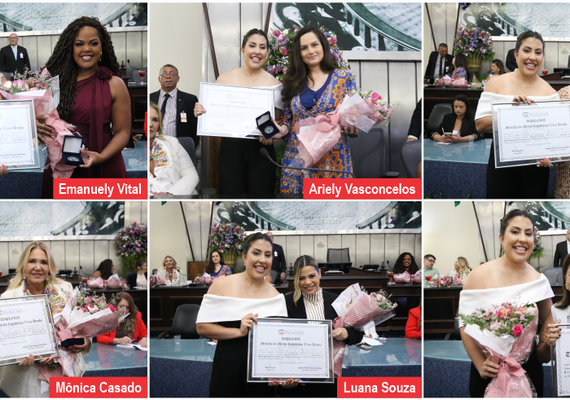 Empresárias recebem comenda Vera Arruda na Assembleia Legislativa