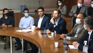 Pedro Vilela se reúne com JHC e a Abrasel