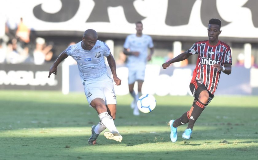 Santos e São Paulo empatam o clássico na Vila Belmiro