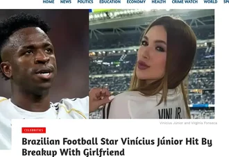Acabou! Fim do namoro de Virginia e Vini Jr. agita imprensa internacional com suposta traição