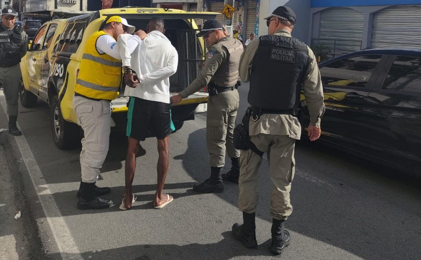 Servente de pedreiro é preso por roubo de celulares em Maceió