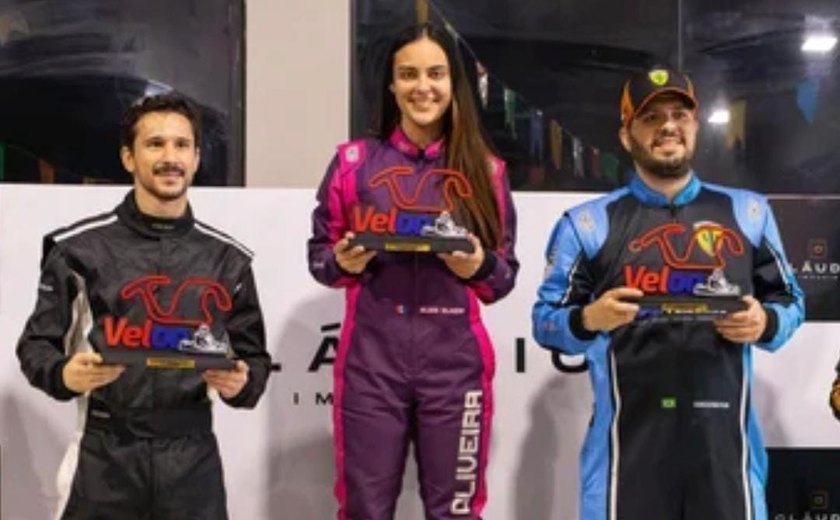 Alagoana Alice Oliveira conquista título da categoria Rookie no Desafio Alagoano de Kart
