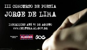 Cultura alerta para prazo de inscrições do Concurso de Poesia Jorge de Lima