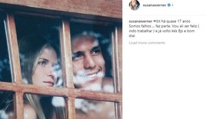 Susana Werner posta foto de Julio Cesar e comenta: 'Vou ser feliz e já volto'