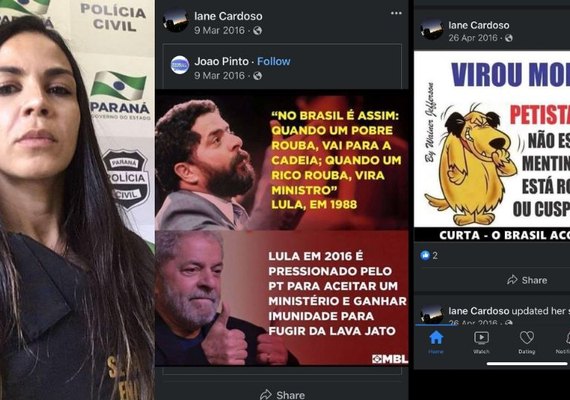 Delegada que investiga assassinato de petista propagou discurso de ódio contra Lula e PT nas redes
