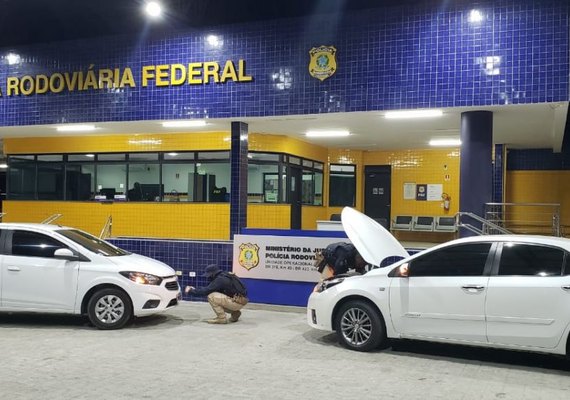 PRF em Alagoas prende duas pessoas por crime de receptação de veículos