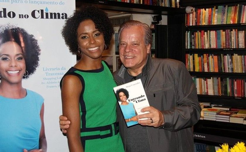 Maju Coutinho lança livro sobre meteorologia no Rio de Janeiro
