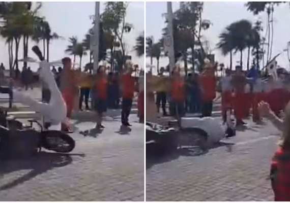 Militar da Marinha é atropelado por motociclista do Exército durante desfile de 7 de Setembro, em Fortaleza