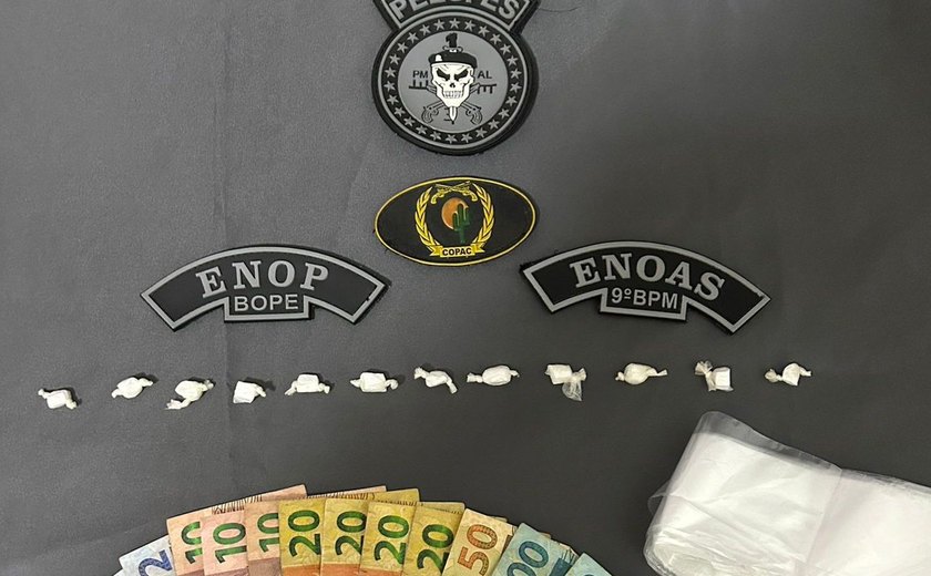 PM/AL prende mulher por tráfico de drogas em Delmiro Gouveia