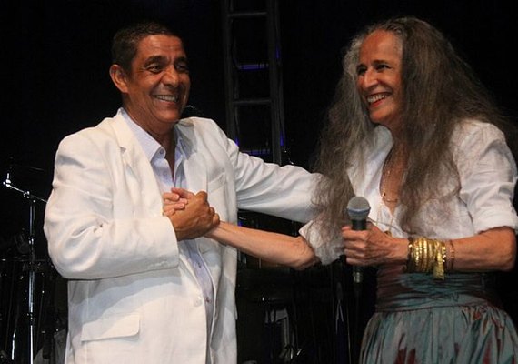 Zeca Pagodinho e Maria Bethânia fazem show inédito em Salvador