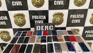 DERC devolve celulares recuperados em operação na semana passada