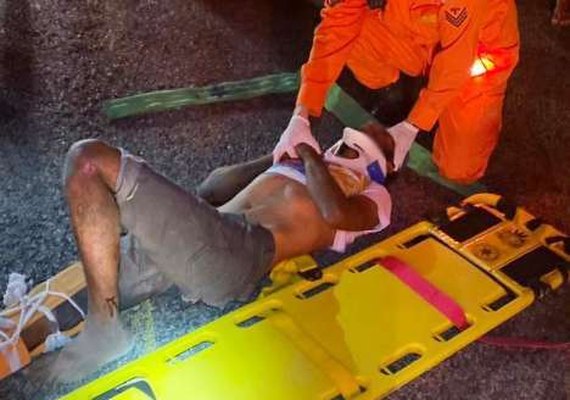 Acidente na BR-104 em São José da Laje deixa um homem ferido