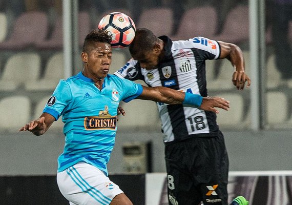 Santos acorda no 2° tempo e busca empate contra o Sporting Cristal