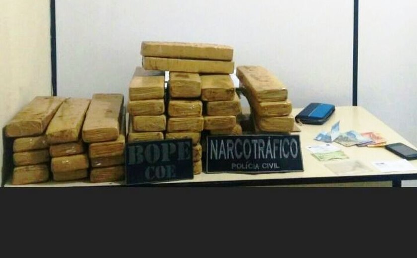 Operação combate o tráfico de drogas e prende duas mulheres com 31kg de maconha