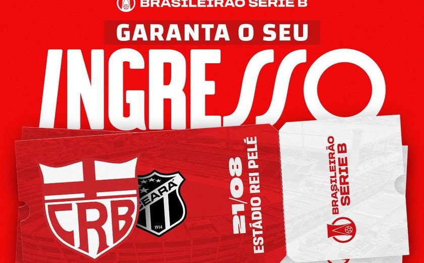 CRB divulga preços de ingressos para partida contra o Ceará