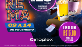 Kinoplex oferece sessões a R＄10,00 e combo a R＄15,00 na Semana do Cinema