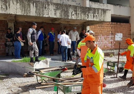 Varredura inspeciona prédios abandonados no Centro de Maceió