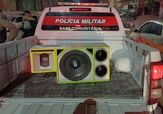 Nove equipamentos sonoros são apreendidos por perturbação do sossego