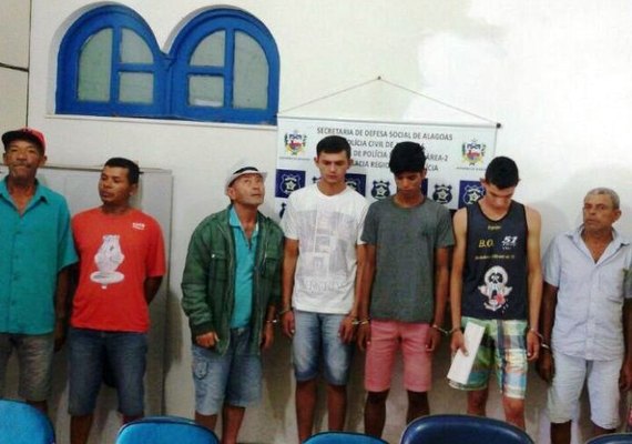 Operação detém sete homens suspeitos de vários crimes em cidades do Agreste