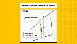 Ponto de ônibus no Mercado da Levada será realocado temporariamente