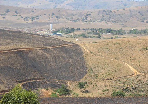 Incêndio consumiu cerca de 150 hectares da Serra dos Frios em União dos Palmares