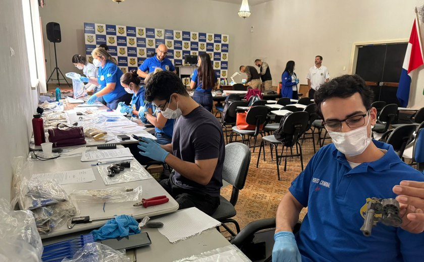 Instituto de Criminalística de Maceió faz 2º mutirão de balística forense