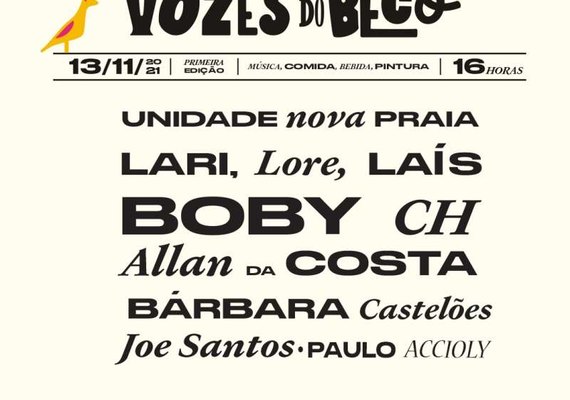Festival Vozes do Beco Movimenta as ruas do Jaraguá no próximo sábado