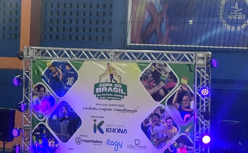 Copa do Brasil de Futsal Down chega a Maceió e transforma inclusão em espetáculo esportivo