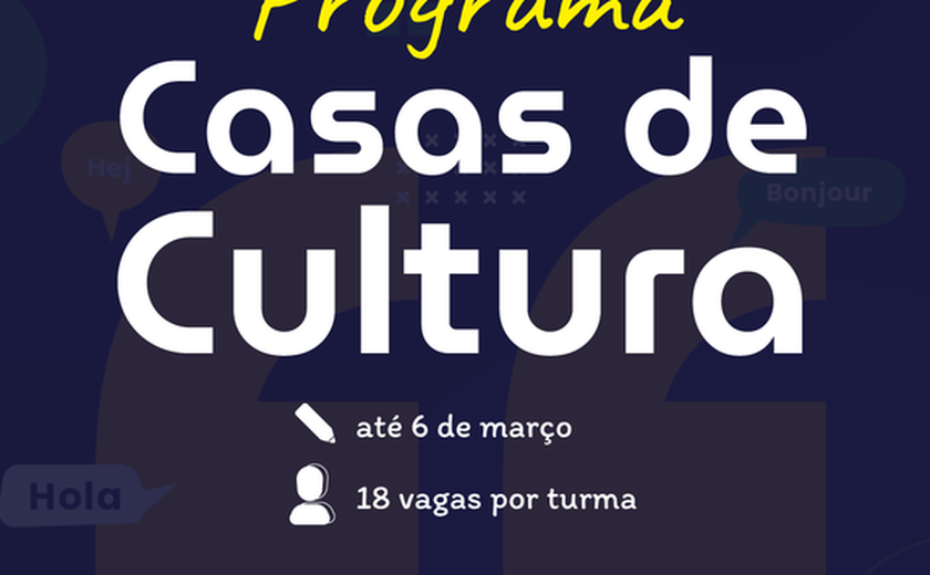 Ufal abre inscrições para cursos presenciais de línguas no Espaço Cultural