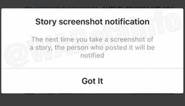 Em breve, Instagram pode informar ao usuário se alguém tirou print de sua história