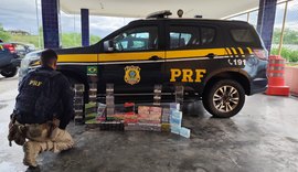 PRF apreende carga de cigarros eletrônicos, em Canapi