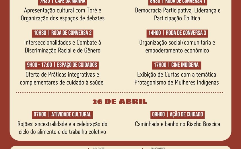 Fortalecimento do protagonismo e liderança de mulheres indígenas tem programação em São Sebastião