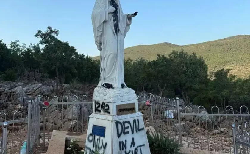 Vândalos profanam estátuas de Nossa Senhora em Medjugorje