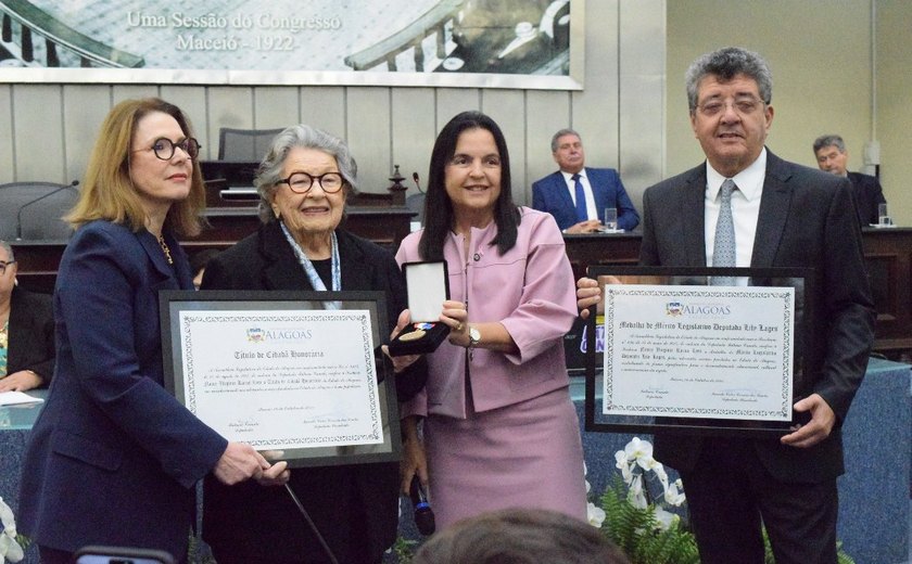 Virgínia Lyra é homenageada na Assembleia Legislativa