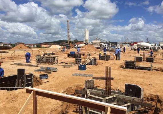 Obras do Hospital Regional do Norte avançam em Porto Calvo