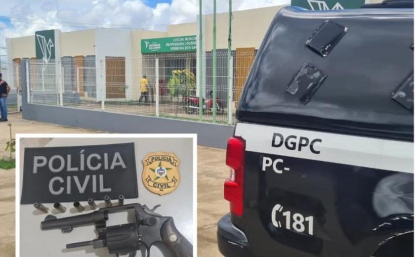 Polícia Civil prende suspeito após disparos próximo a creche em São Miguel dos Campos
