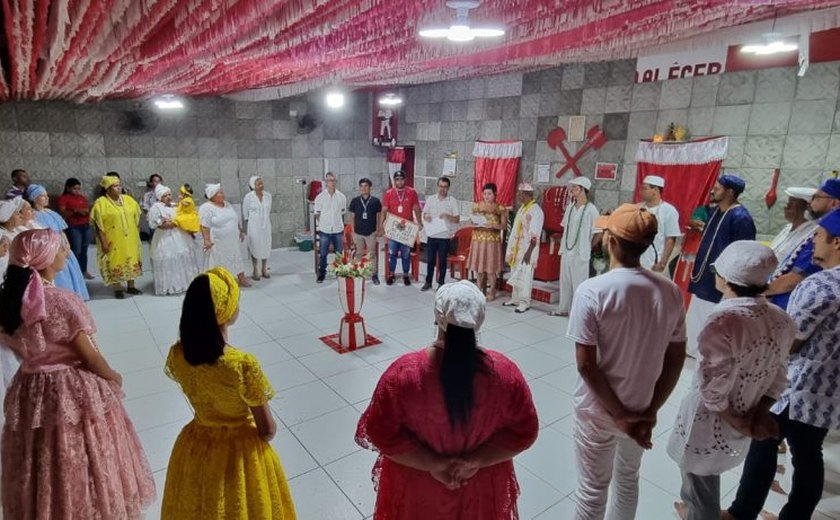 Selo cultural homenageia terreiro de candomblé de Arapiraca