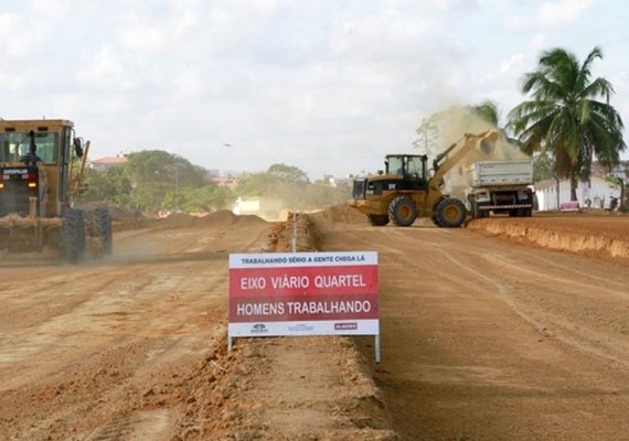 Obras dos Eixos Cepa e Quartel seguem avançando em Maceió