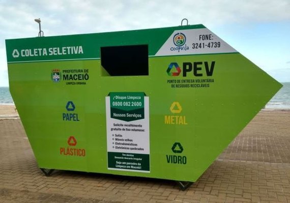 Maceió vai ganhar novos pontos para coleta seletiva