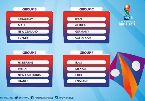 Brasil enfrenta Coreia do Norte, Espanha e Níger no Mundial sub-17