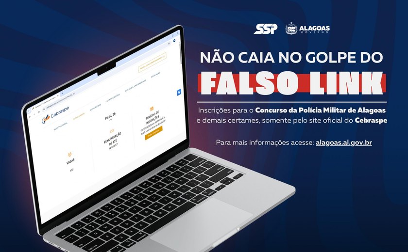 Concurso da PM 2026: SSP alerta para circulação de links falsos de inscrição