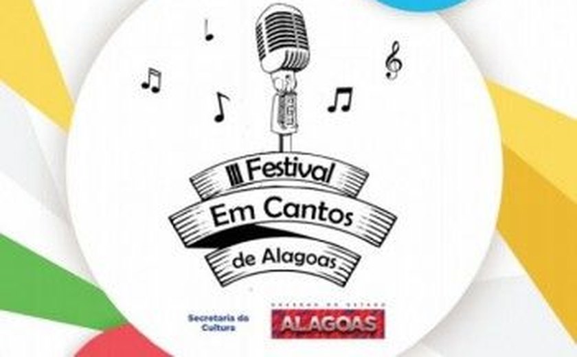 48 canções inéditas serão apresentadas na III edição do Festival 'Em Cantos de Alagoas'