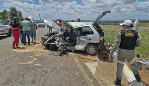 Colisão entre carro e caminhonete deixa homem ferido na AL-486, em Arapiraca