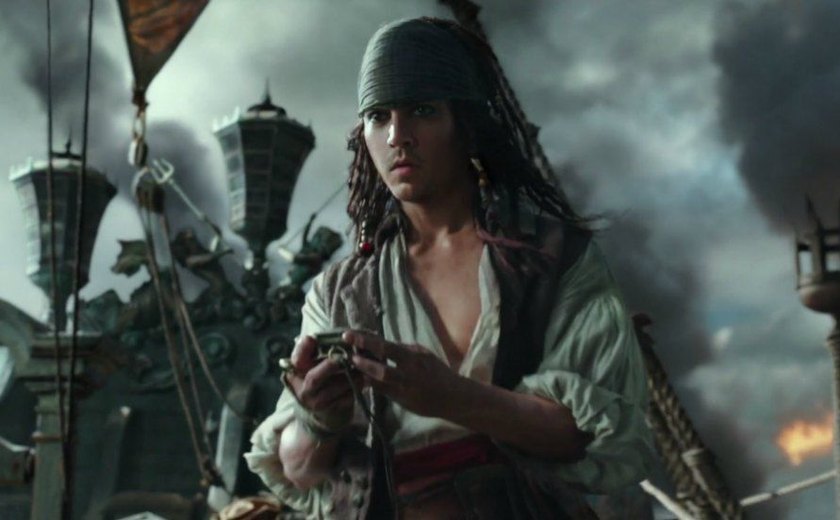 Novo trailer de 'Piratas 5' mostra Jack Sparrow jovem com efeito digital