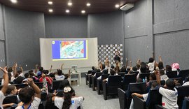 PRF/AL recebe crianças na Superintendência durante a Semana Nacional de Trânsito