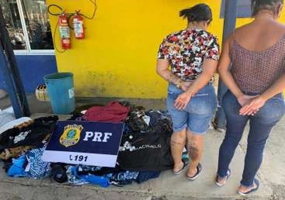 PRF prende duas mulheres por furto em loja de shopping