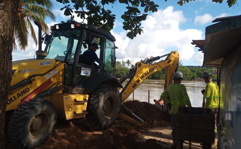 Serviços de substituição de adutora na Lagoa Manguaba são iniciados