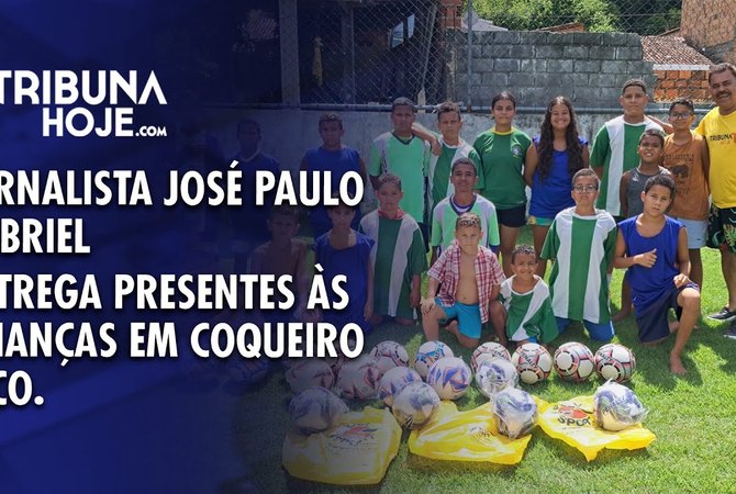 Ação solidária: José Paulo Gabriel leva alegria às crianças do povoado Cadoz