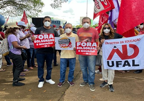 Sintufal participa de ato nacional, em Brasília, e de manifestação em Maceió
